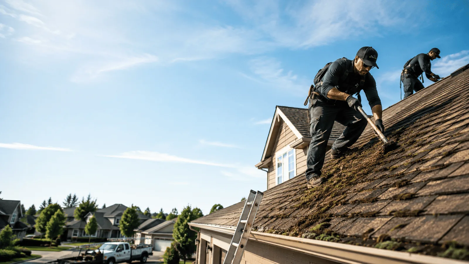 Roof Moss Removal in White Hall, IL near me